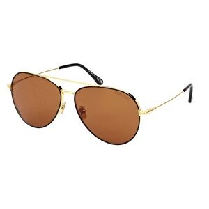 NEW FT0996/S 01J TOM FORD TF996 01J WOMEN AVIATOR GOLD BROWN SUNGLASSES